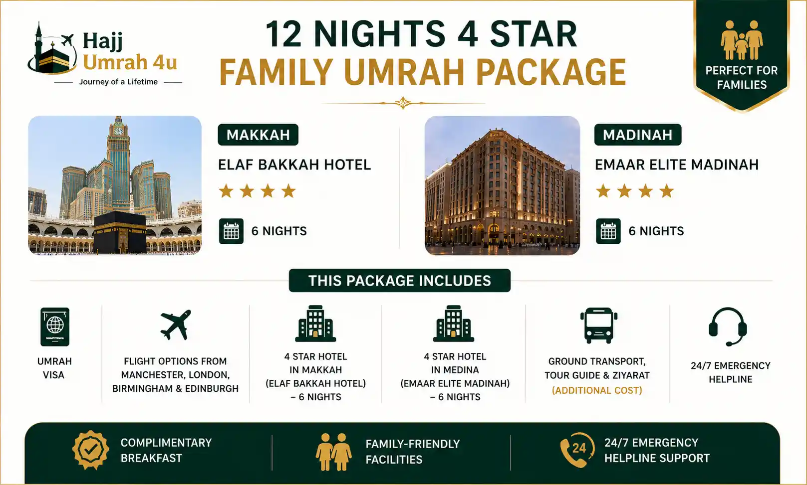 12 nights 4 star Family Umrah Package 1